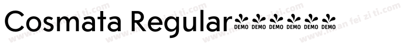 Cosmata Regular字体转换